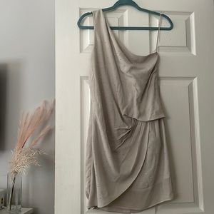 Express One Shoulder Studded Dress